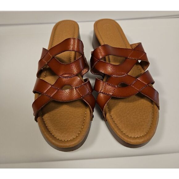 Comfotr 1846 Women's Brown Strappy Sandals sz11 - Picture 6 of 6